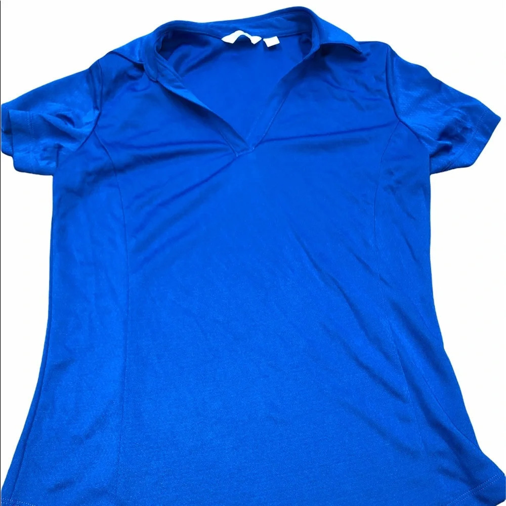 Lady Hagan size xsmall royal blue tennis shirt